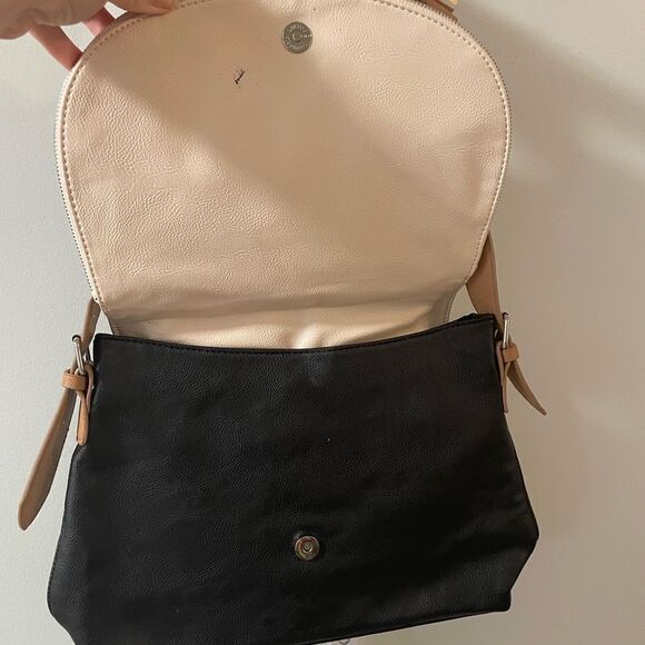 Nine West Black & Cream Shoulder Bag - Picture 3 of 5